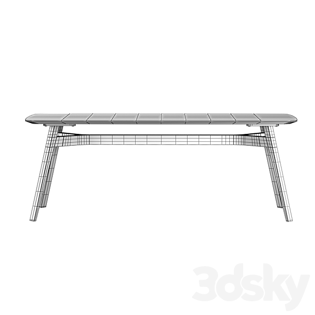 Q Table 200 3DS Max Model - thumbnail 5