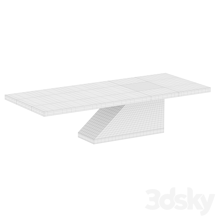 QUERIN COCKTAIL TABLE 3DS Max Model - thumbnail 2