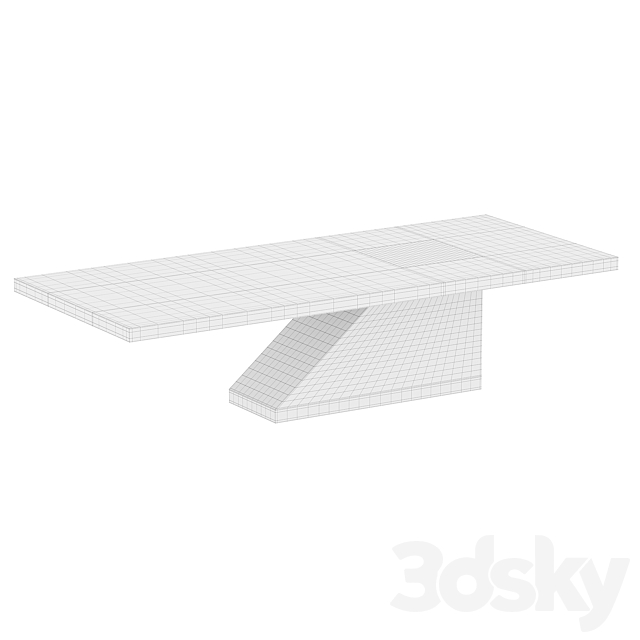 QUERIN COCKTAIL TABLE 3DS Max Model - thumbnail 2