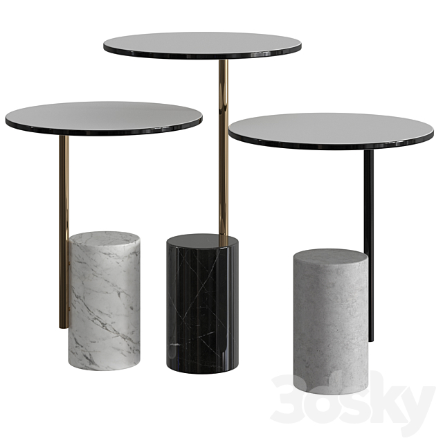 Quinti Sedute Xaxa Coffee & Side Tables 3DSMax File - thumbnail 1