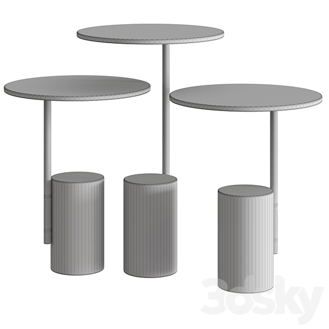 Quinti Sedute Xaxa Coffee & Side Tables 3DSMax File - thumbnail 2