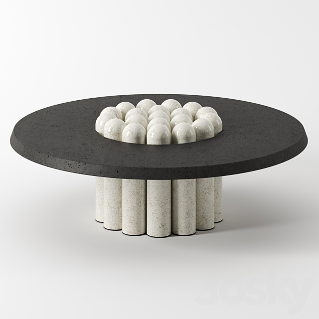 RAKU-YAKI COFFEE TABLE by Emmanuelle Simon 3DS Max Model - thumbnail 3