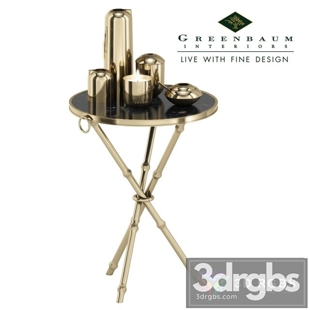 Ralph Lauren Home Rue Royale Side Table 3dsmax Download - thumbnail 1