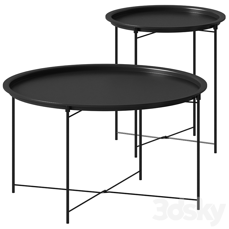 Randerup – Jysk – Coffee Tables 3DS Max Model - thumbnail 1