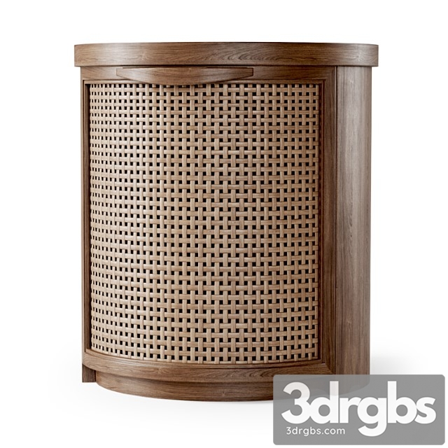 rattan bedside table 3dsmax Download - thumbnail 1