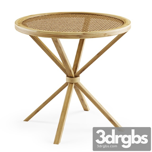 Rattan coffee table - thumbnail 1