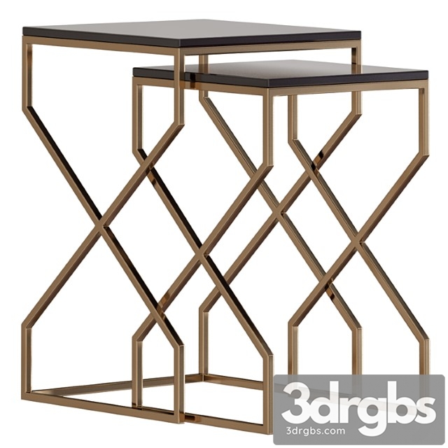 Reagan nesting end tables 2 3dsmax Download - thumbnail 1