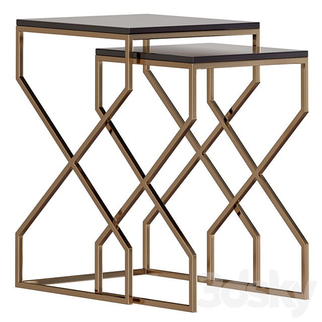 Reagan Nesting End Tables 3DSMax File - thumbnail 1