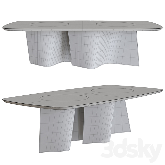 Reflex Esse 72 Bevelwood Table 3DSMax File - thumbnail 2