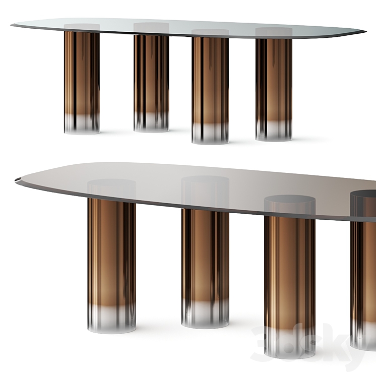 Reflex Signore Degli Anelli 72 Dining Table 3DS Max - thumbnail 1