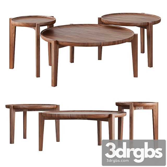 Rejuvenation wade nesting coffee tables - thumbnail 1