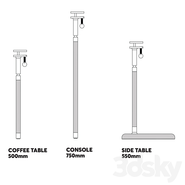 Remnants Series Tables Set 1 3DSMax File - thumbnail 3