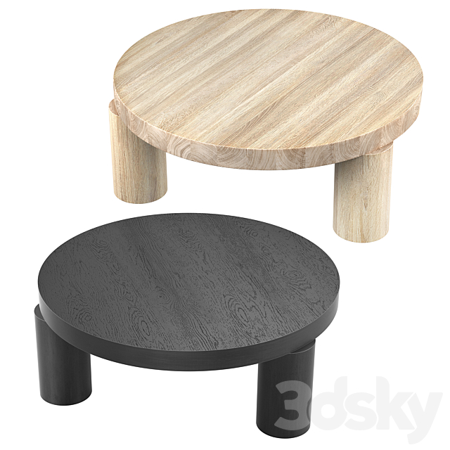 Resident Offset Coffee Table 3DS Max Model - thumbnail 2