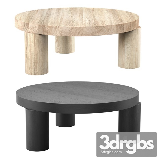 Resident Offset Coffee Table 3dsmax Download - thumbnail 1