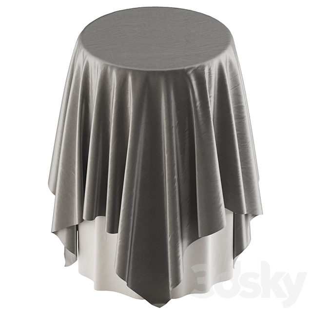 Restaurant Tablecloth – Circle 3DS Max Model - thumbnail 5