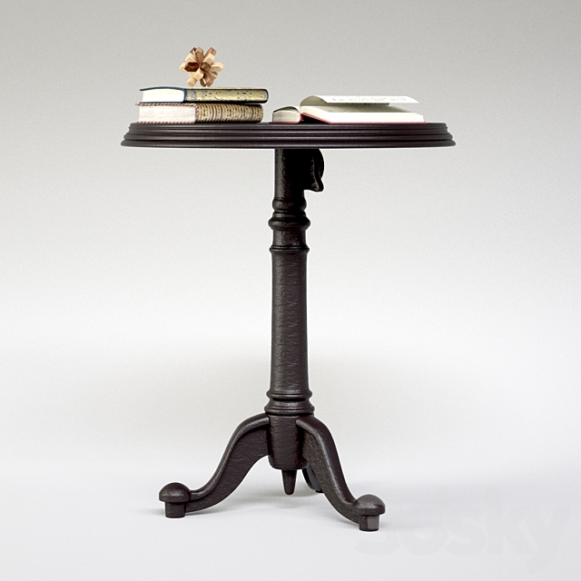 restoration hardware _ 18th C French Brasserie Table 3DS Max Model - thumbnail 2