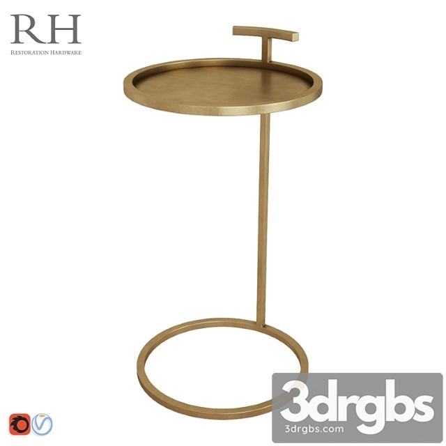 Rh 1930s Martini Side Table 3dsmax Download - thumbnail 1