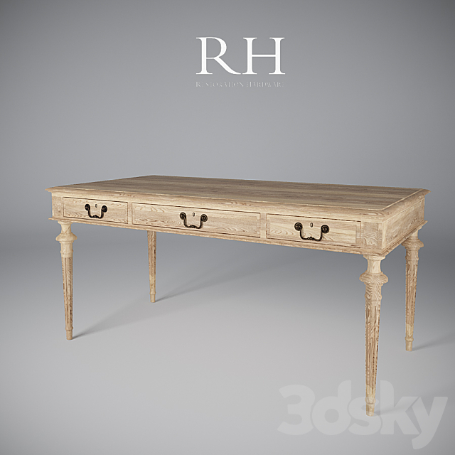 RH Desk 3DS Max Model - thumbnail 2