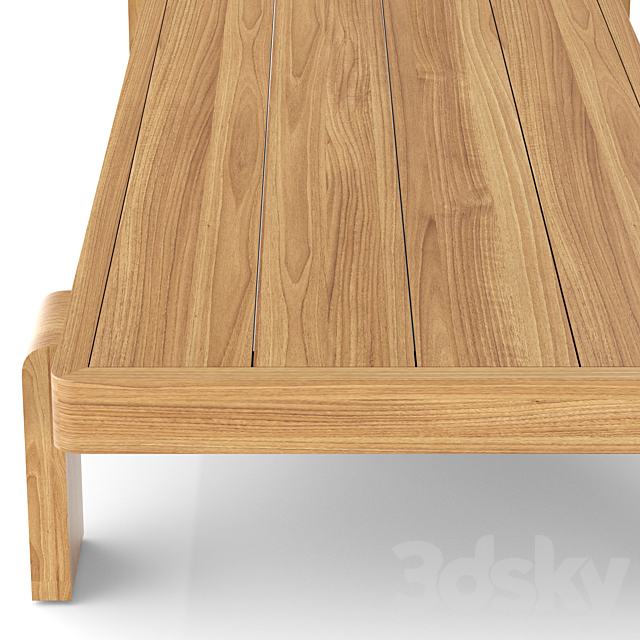 RH outdoor vigo coffee table 3DS Max Model - thumbnail 2