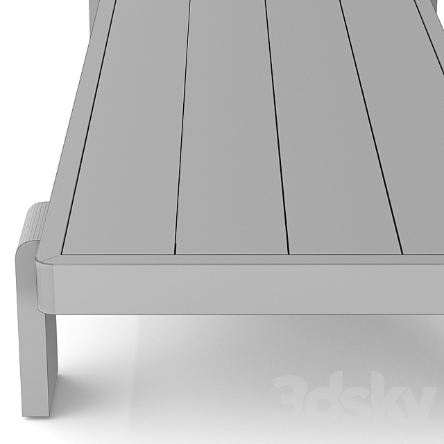 RH outdoor vigo coffee table 3DS Max Model - thumbnail 4