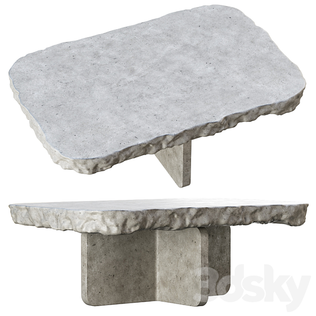 Richard concrete table by Bpoint 3DSMax File - thumbnail 2