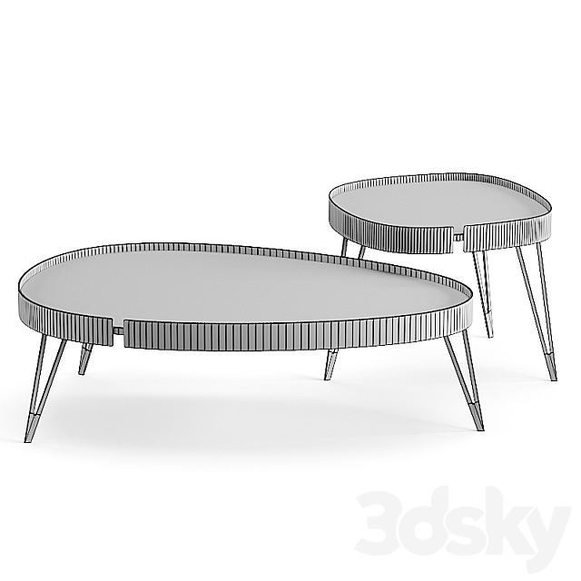 Riflessi lumiere coffee table 3DS Max Model - thumbnail 2