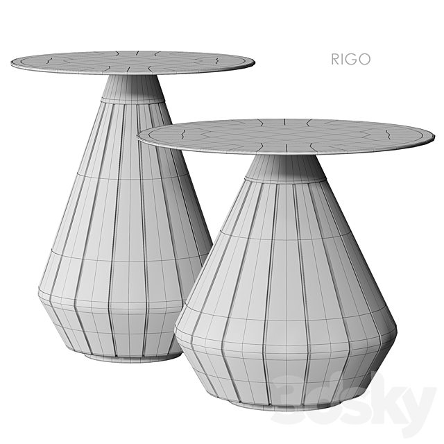 RIGO coffee table PIMAR 3DS Max Model - thumbnail 2