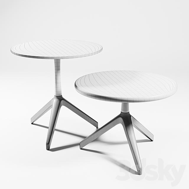 Rik Salon table by Röthlisberger Kollektion 3DSMax File - thumbnail 2