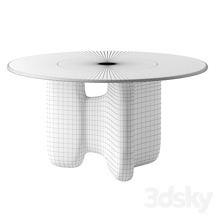 RIO IPANEMA dining table by Roche Bobois 3DS Max - thumbnail 2