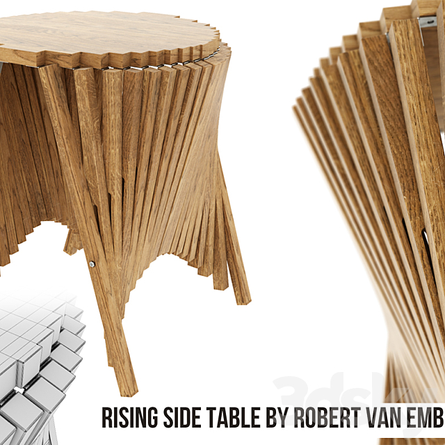 Rising side table 3DSMax File - thumbnail 1