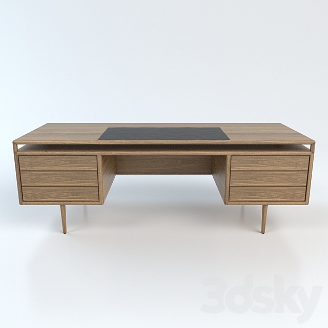 Rive Droite Table Desk 3ds Max - thumbnail 1