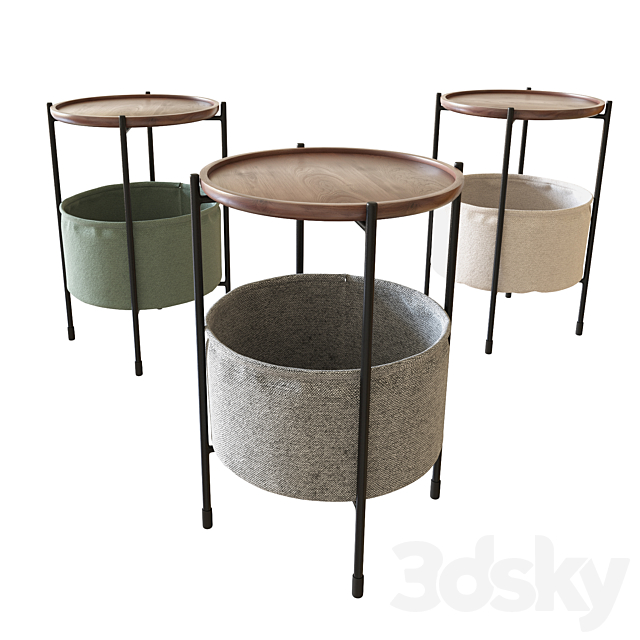 Rivet Meeks Round Side Table 3DSMax File - thumbnail 1