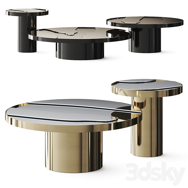 Roberto Cavalli Sahara Coffee Tables 3DS Max Model - thumbnail 1