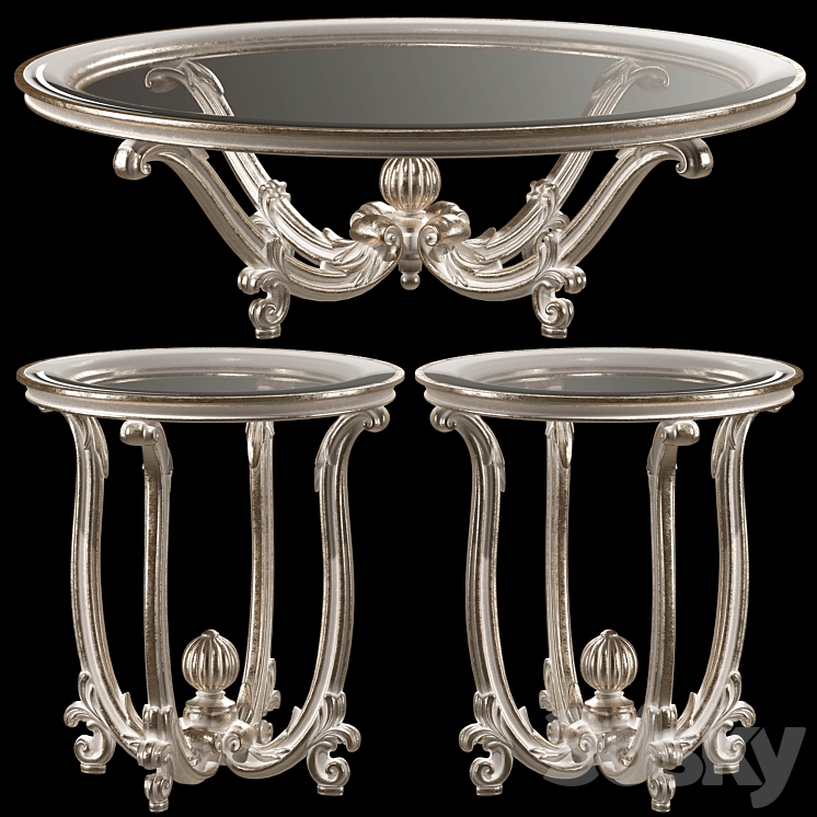 roberto giovannini coffee tables art 1284 3DS Max Model - thumbnail 1