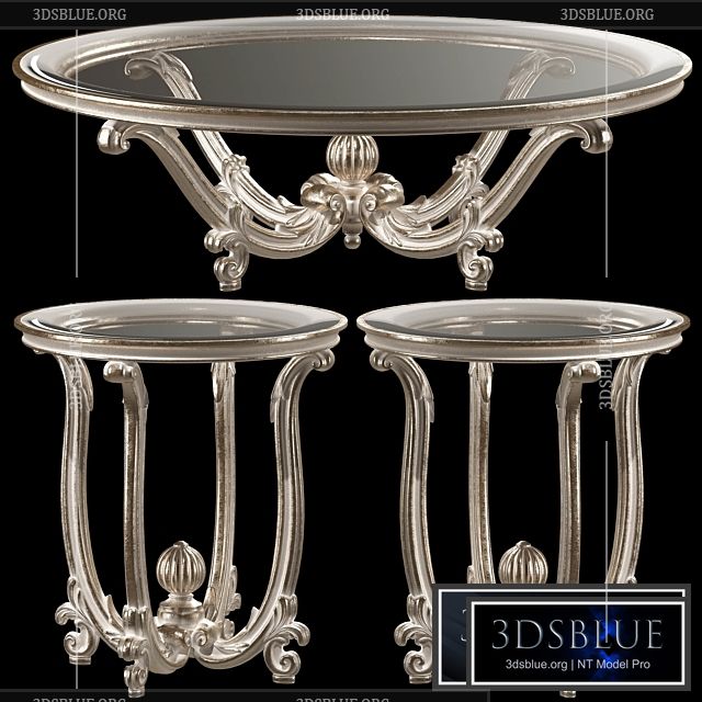 roberto giovannini coffee tables art 1284 3DS Max - thumbnail 3