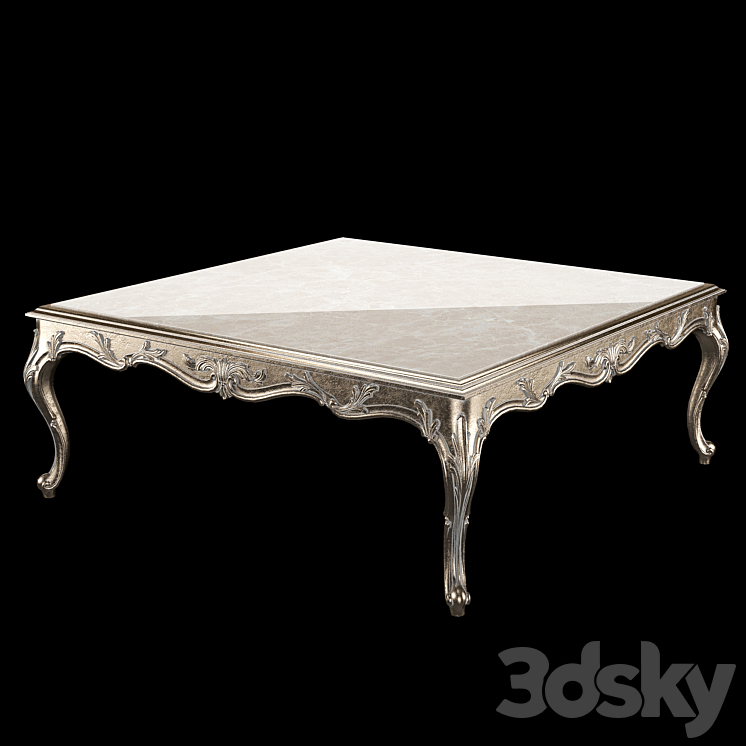 roberto giovannini middle coffee table 3DS Max Model - thumbnail 1