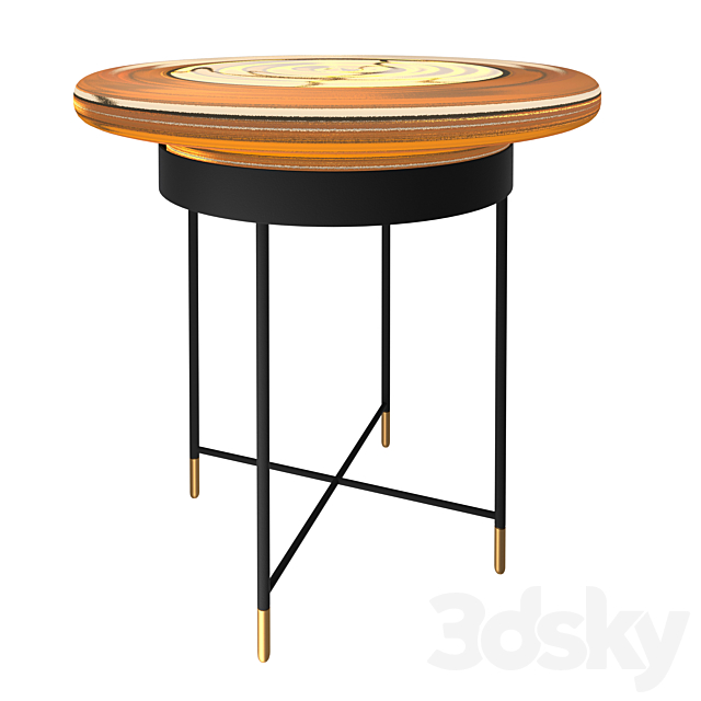 Roche Bobois Bilboquet Pedestal Table 3DS Max Model - thumbnail 3