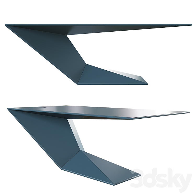 Roche Bobois Furtif Large Desk 3DS Max Model - thumbnail 2