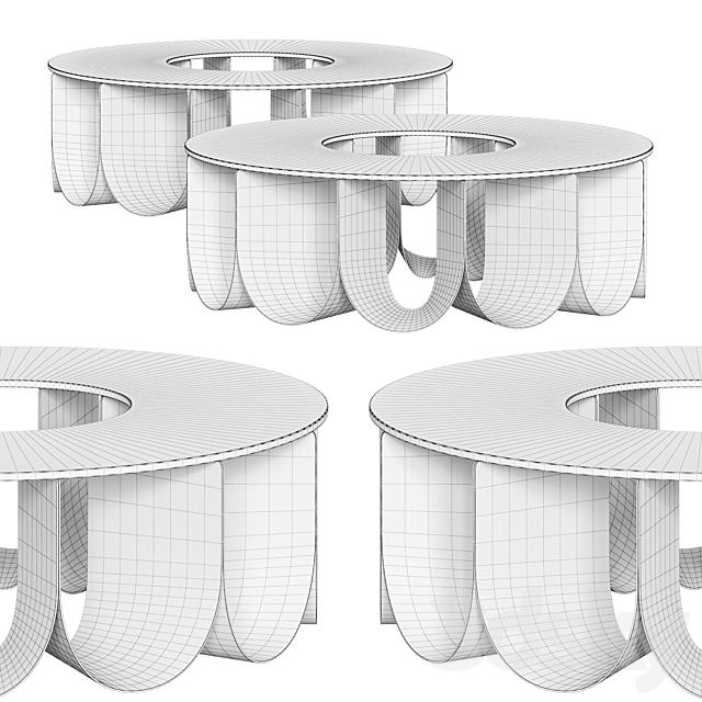 Roche Bobois Iride Coffee Tables 3DSMax File - thumbnail 2