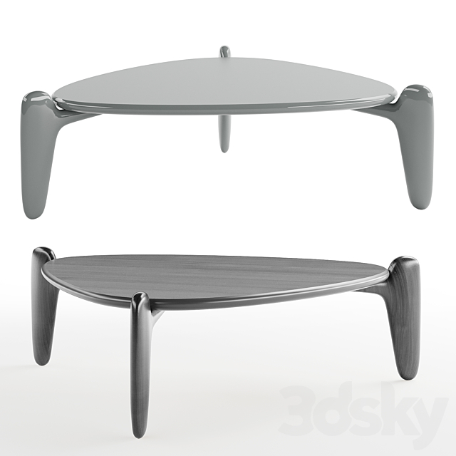 Roche Bobois PULP Triangular cocktail table 3DS Max Model - thumbnail 5