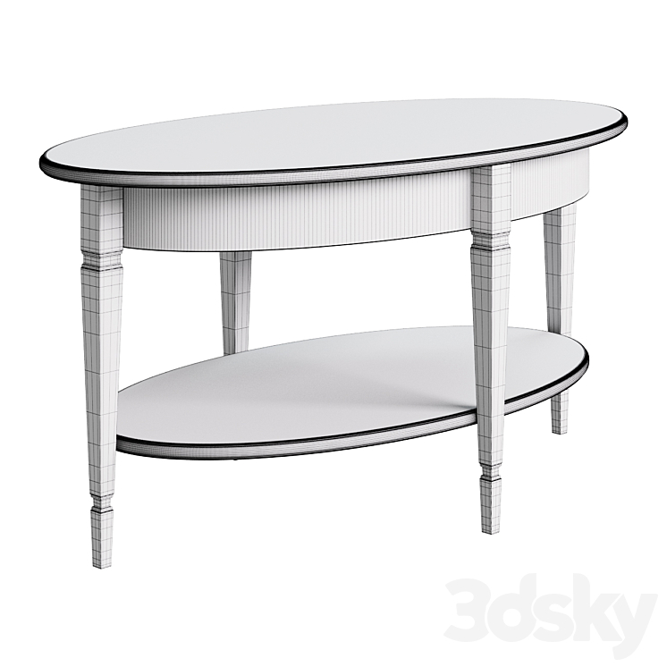 Rondo coffee table Coffee table coffee table 3DS Max Model - thumbnail 2