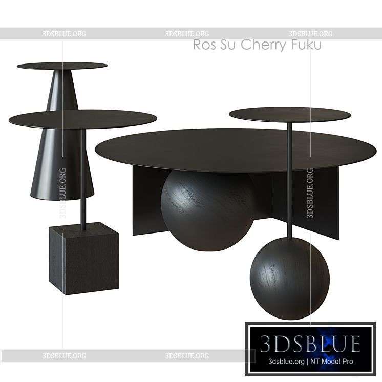 Ros Su Cherry Fuku SALAK coffee table 3DS Max - thumbnail 3