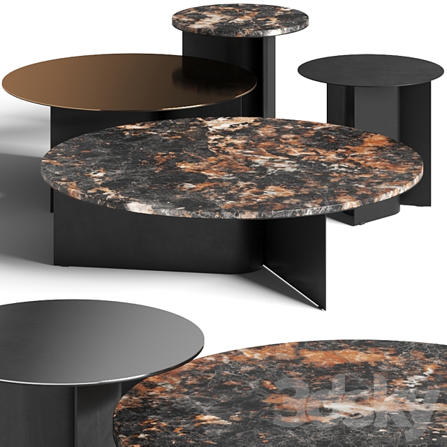 Ross Gardam Breeze Coffee & Side Tables 3DS Max Model - thumbnail 2