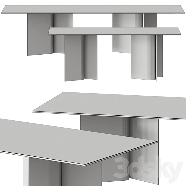 Ross Gardam Breeze Dining Tables 3DS Max Model - thumbnail 2