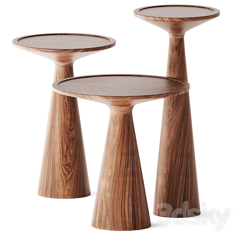 Round Coffee Side Table Figura by Draenert 3DS Max - thumbnail 1