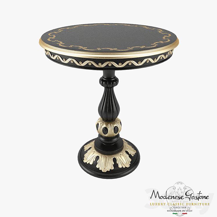 Round Coffee Table Modenese Gastone Art 12614 3DS Max - thumbnail 1