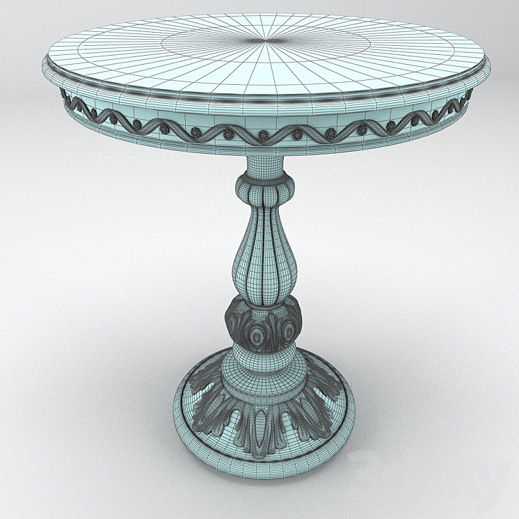 Round Coffee Table Modenese Gastone Art 12614 3DS Max - thumbnail 2