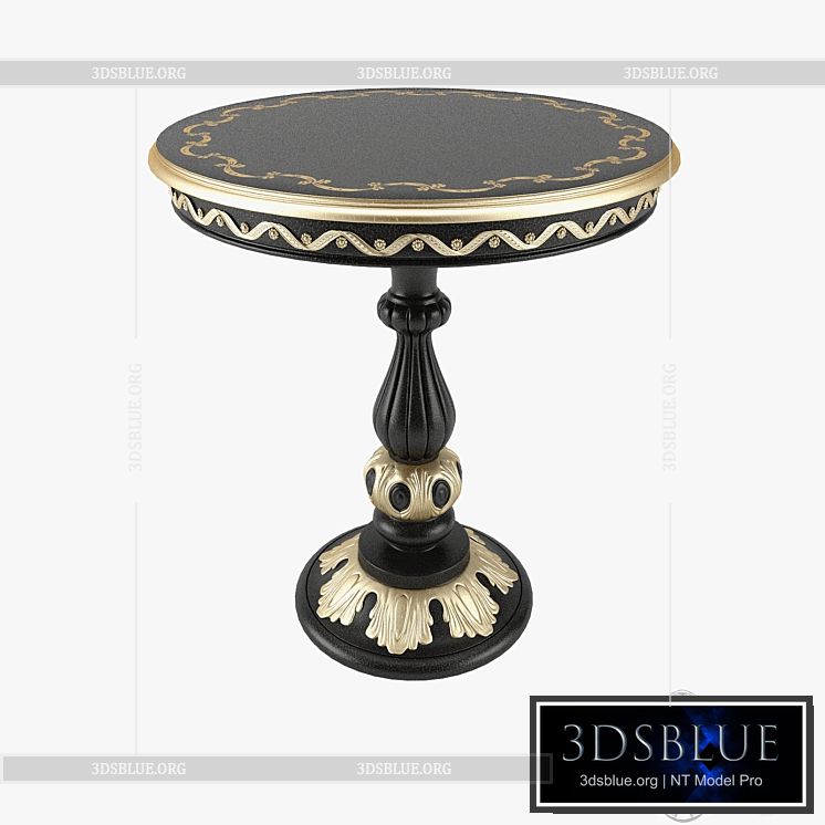 Round Coffee Table Modenese Gastone Art 12614 3DS Max - thumbnail 3