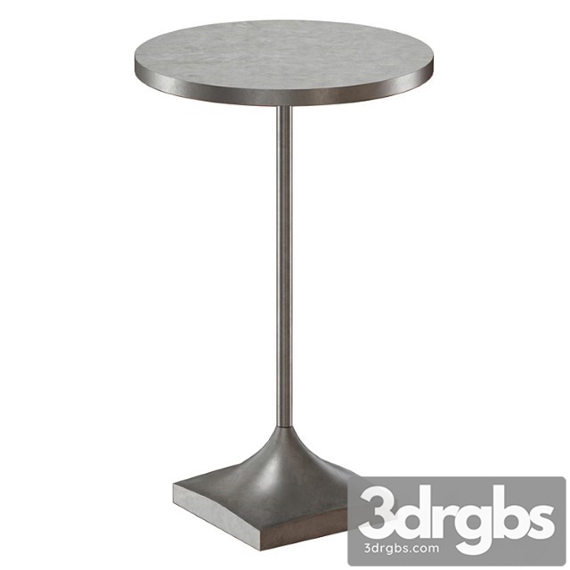 Round Coffee Table Simple Resin Metal Drink Table Crate Andes Barrel 3dsmax Download - thumbnail 1