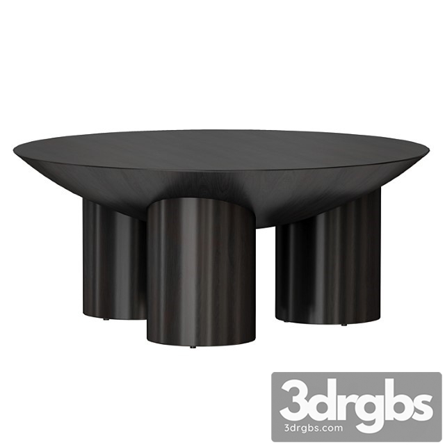 Round Coffee Table Tom Charzoal Three Legged Coffee Table Tsrate And Barrel 3dsmax Download - thumbnail 1